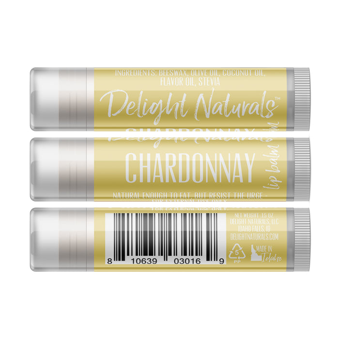 Chardonnay Wine Lip Balm - Three Pack