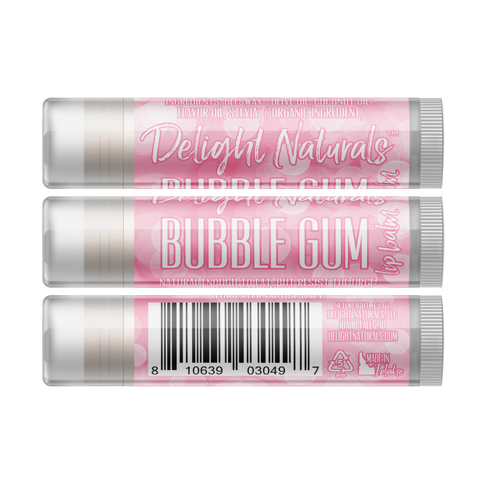 Bubble Gum Lip Balm - Three Pack