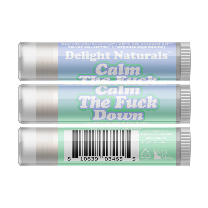 Calm the Fuck Down Lip Balm - Three Pack