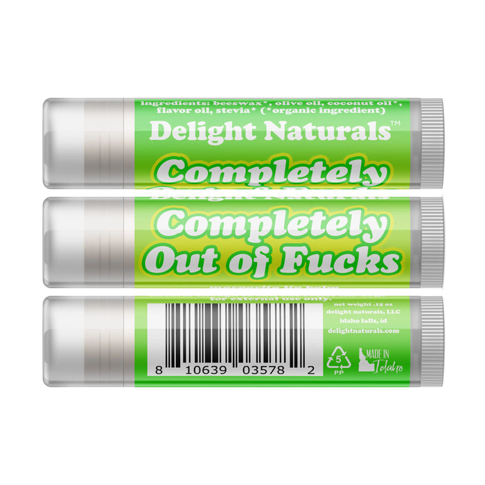 Completely Out of Fucks Lip Balm - Three Pack