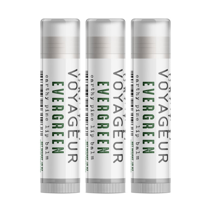 Voyageur Evergreen Lip Balm - Set of Three