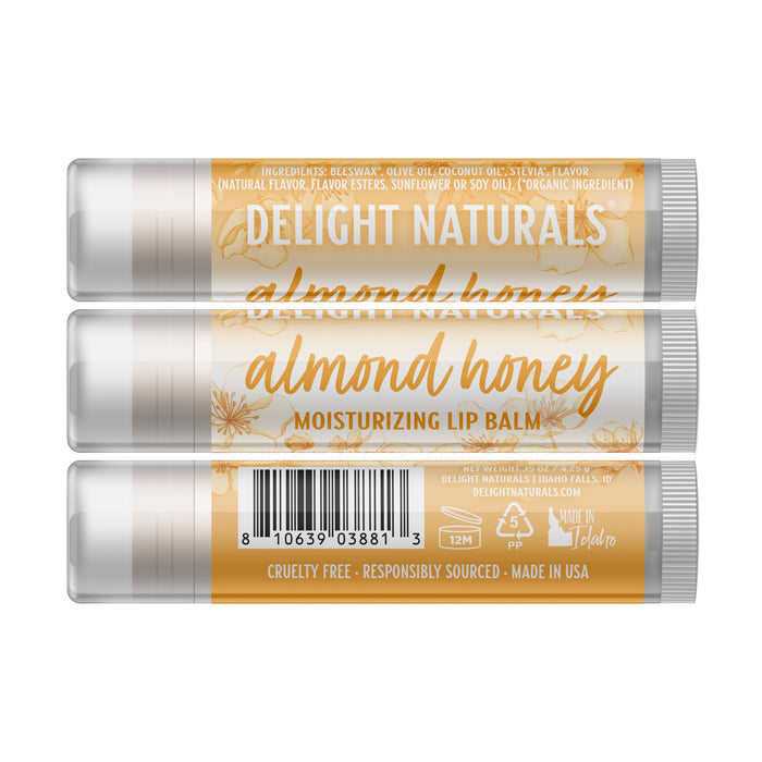 Almond Honey Lip Balm - Three Pack