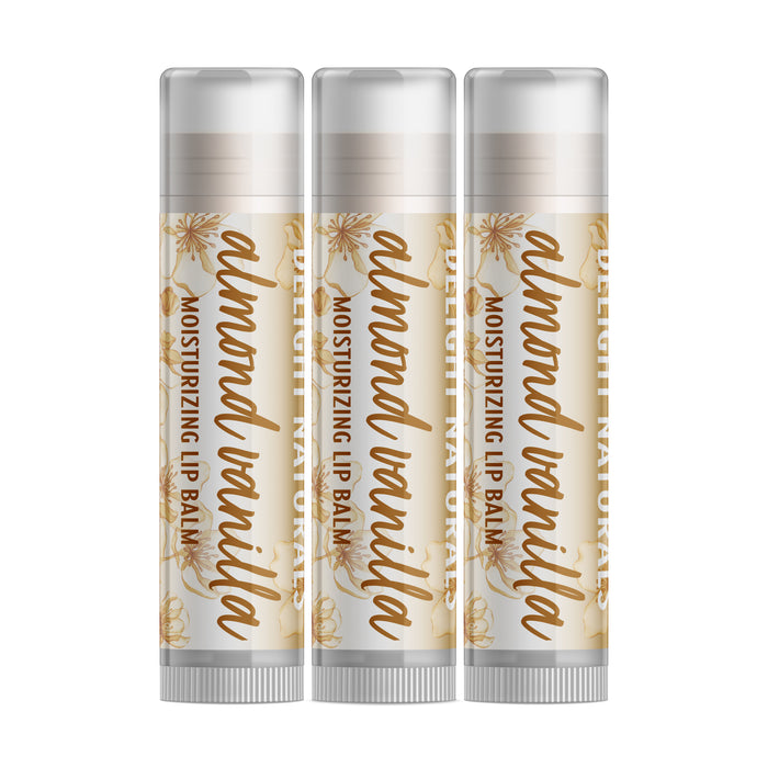 Almond Vanilla Lip Balm - Three Pack