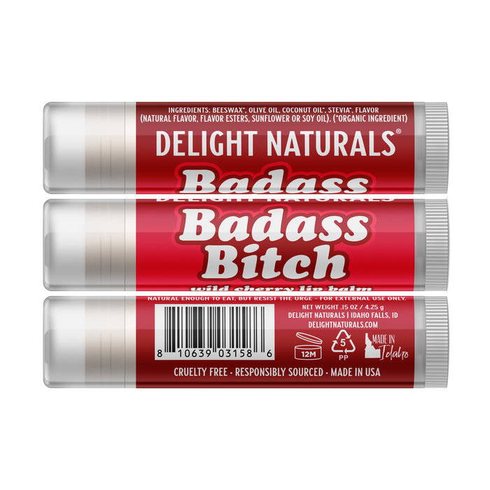 Badass Bitch Lip Balm - Three Pack