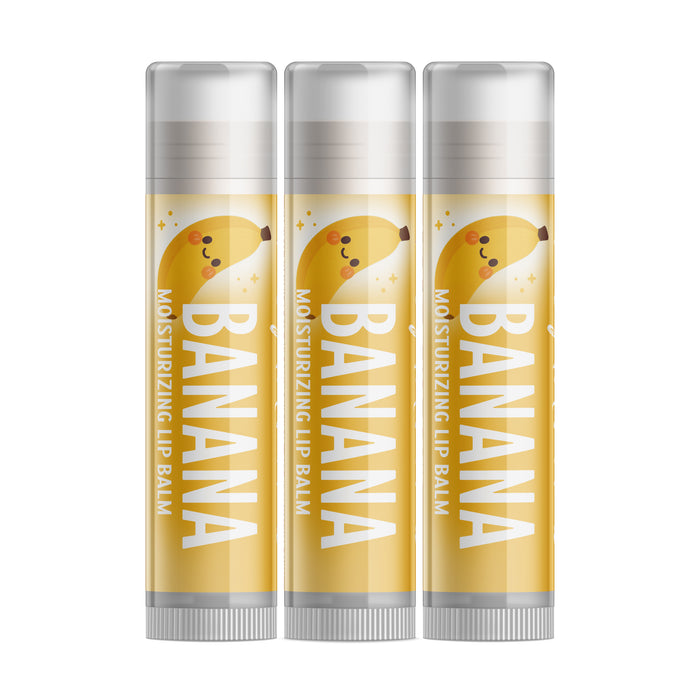 Banana Lip Balm - Three Pack