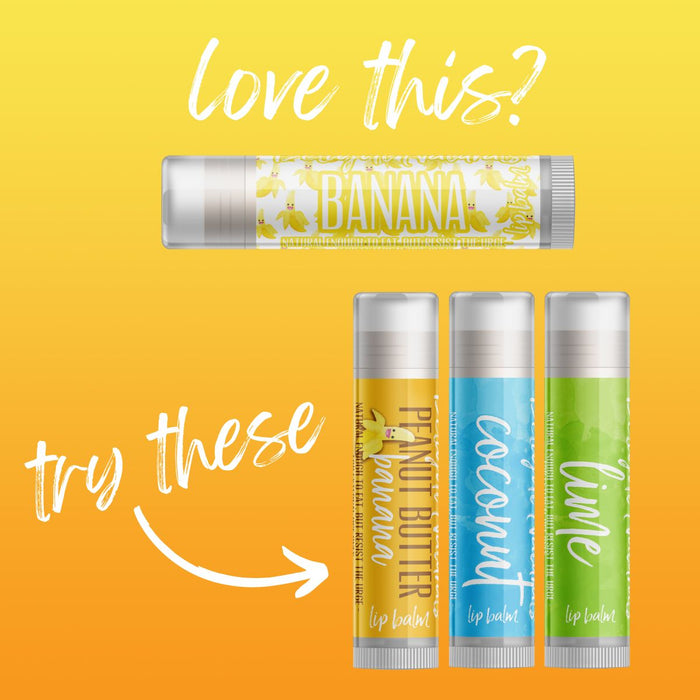 Banana Lip Balm - Three Pack