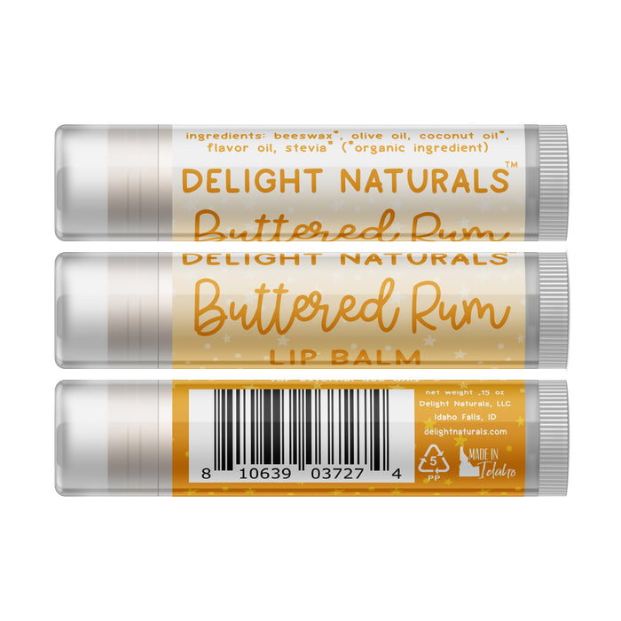 Buttered Rum Lip Balm - Three Pack