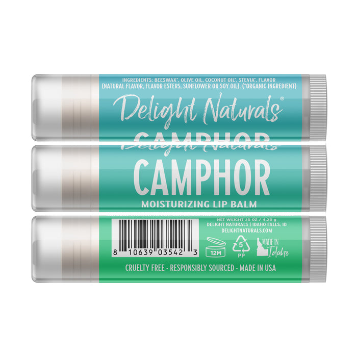 Camphor Lip Balm - Three Pack