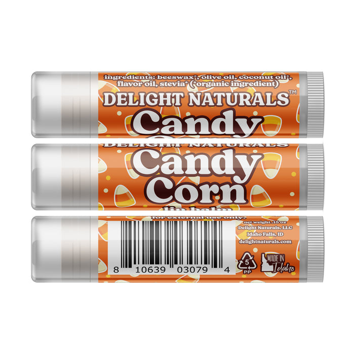 Candy Corn Halloween Lip Balm - Set of Three