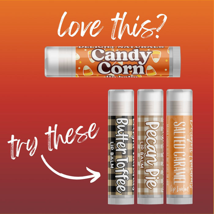 Candy Corn Halloween Lip Balm - Set of Three