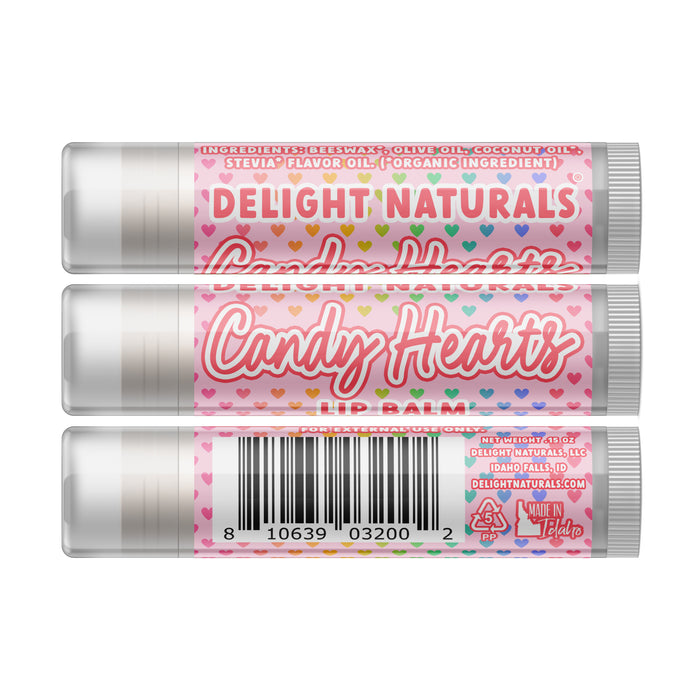 Candy Hearts Lip Balm - Valentine's Day 2024 - Three Pack