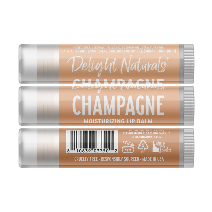Champagne Wine Lip Balm - Three Pack
