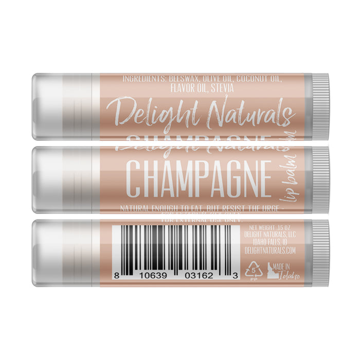 Champagne Wine Lip Balm - Three Pack