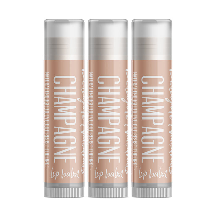 Champagne Wine Lip Balm - Three Pack