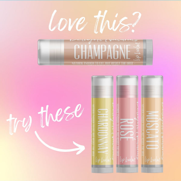 Champagne Wine Lip Balm - Three Pack