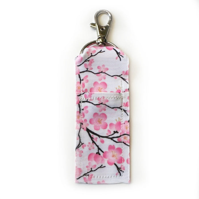 Cherry Blossom Lip Balm Key Chain