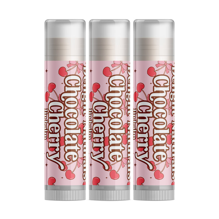 Chocolate Cherry Lip Balm - Valentine's Day - Three Pack