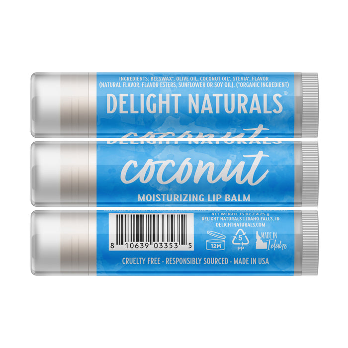 Coconut Lip Balm - Three Pack