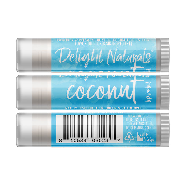 Coconut Lip Balm - Three Pack