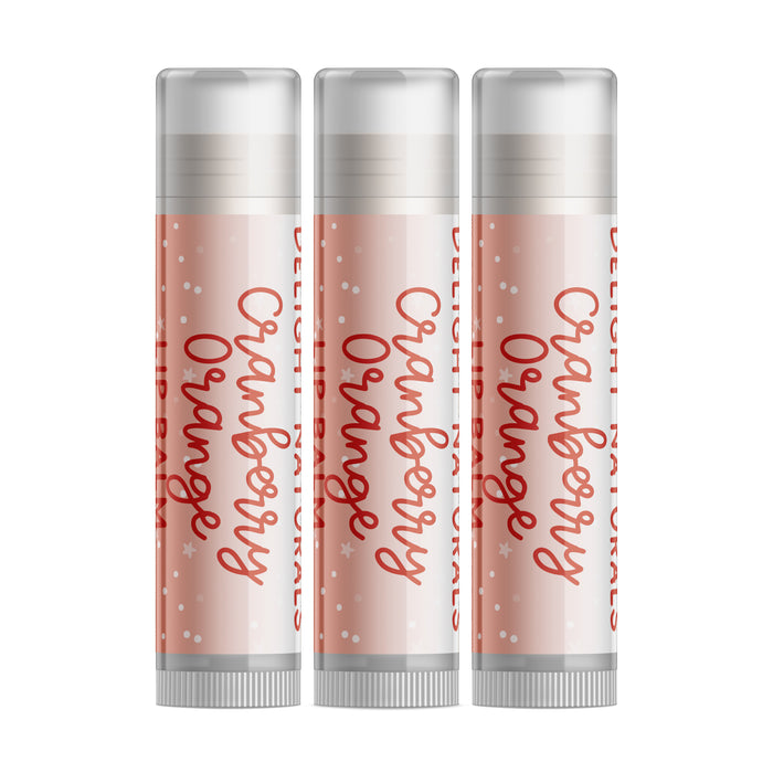 Cranberry Orange Lip Balm - Three Pack