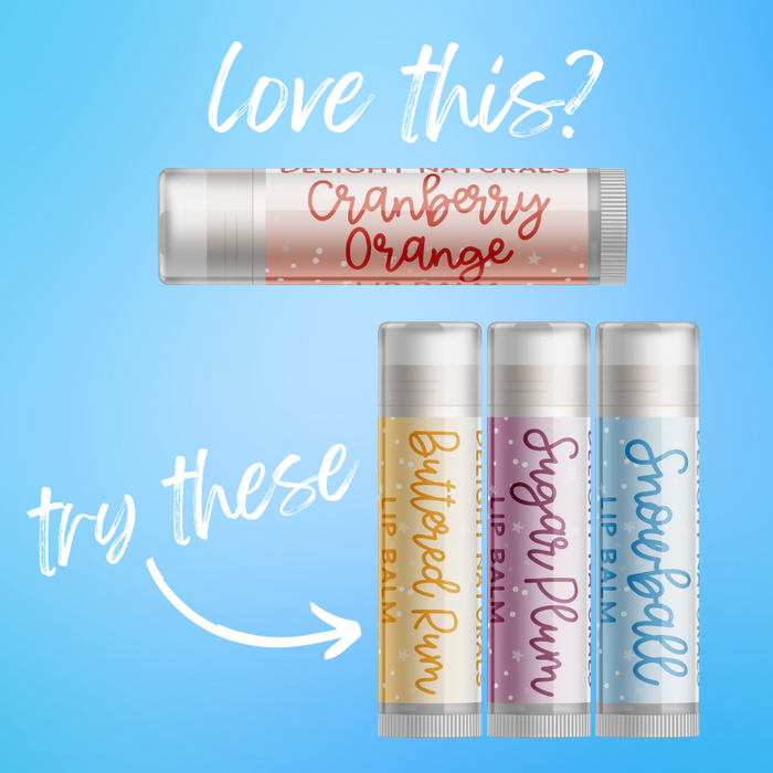 Cranberry Orange Lip Balm - Three Pack