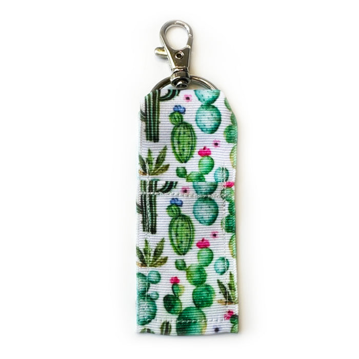 Cute Cactus Lip Balm Key Chain