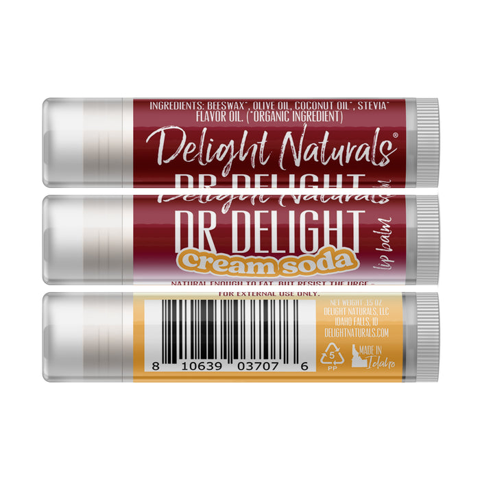 Dr Delight Cream Soda Lip Balm - Three Pack