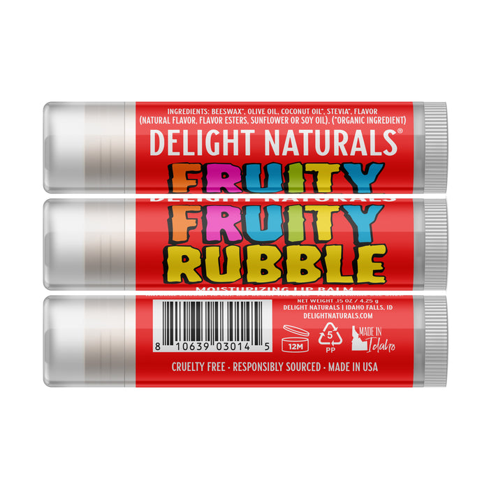 Fruity Rubble Lip Balm - Three Pack