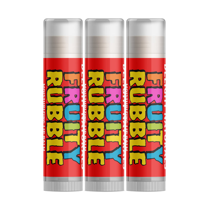Fruity Rubble Lip Balm - Three Pack