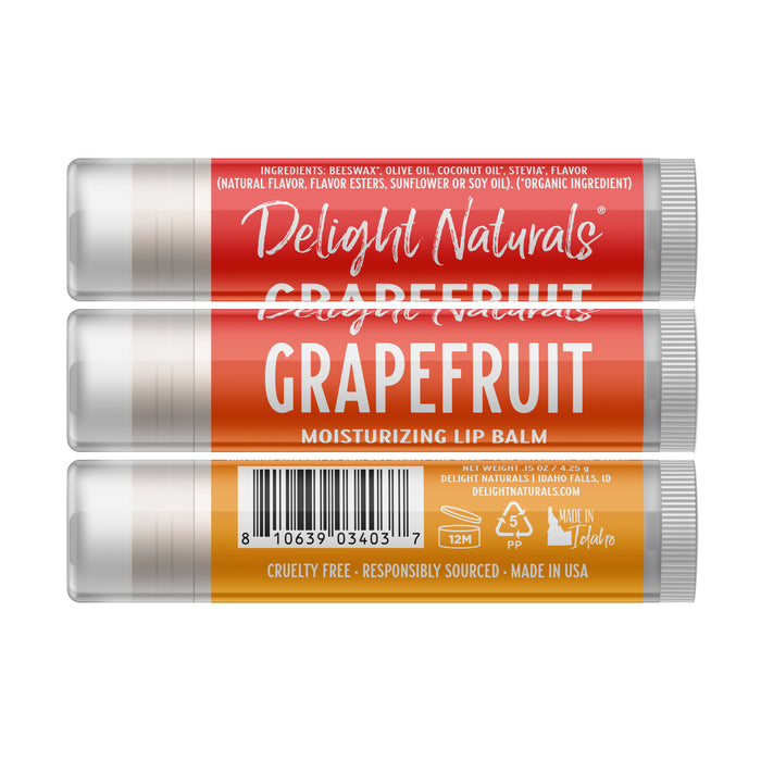 Grapefruit Lip Balm - Three Pack