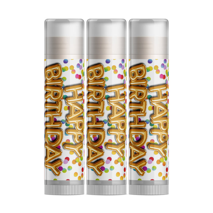 Happy Birthday Lip Balm - Three Pack