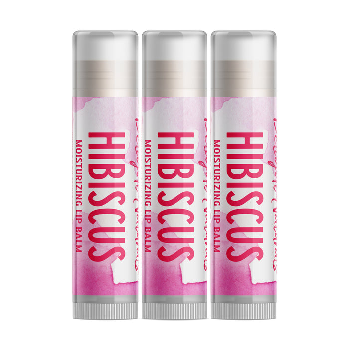 Hibiscus Lip Balm - Three Pack