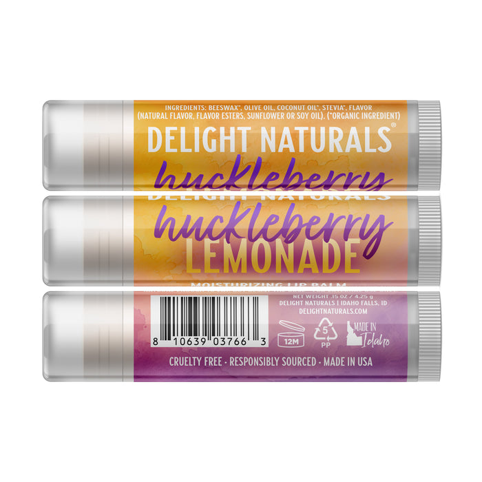 Huckleberry Lemonade Lip Balm - Three Pack