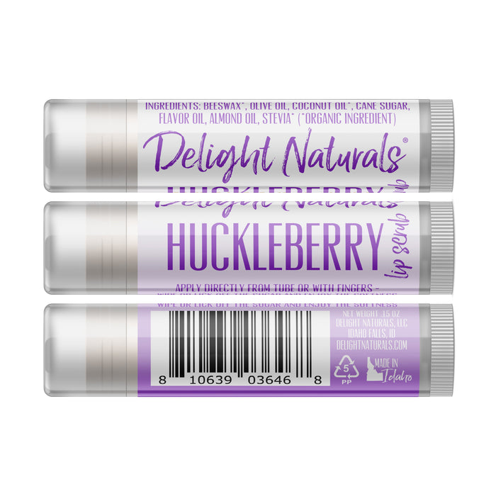 Huckleberry Lip Scrub - Three Pack