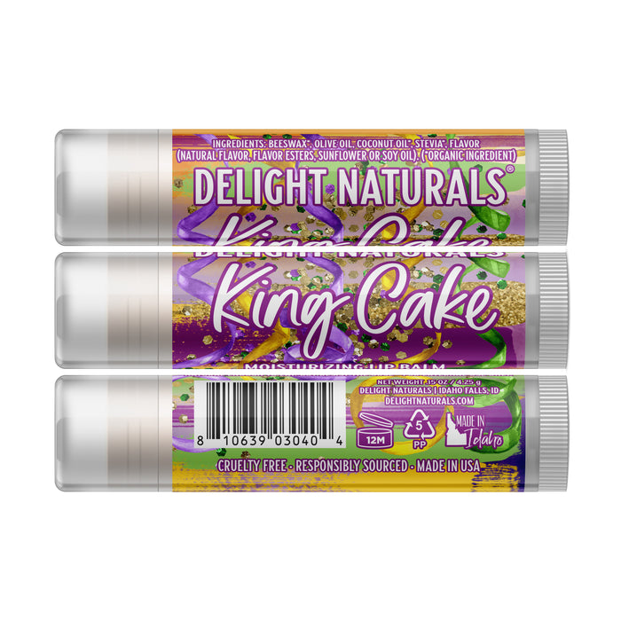King Cake Lip Balm - Three Pack