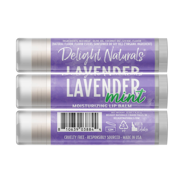 Lavender Mint Lip Balm - Three Pack