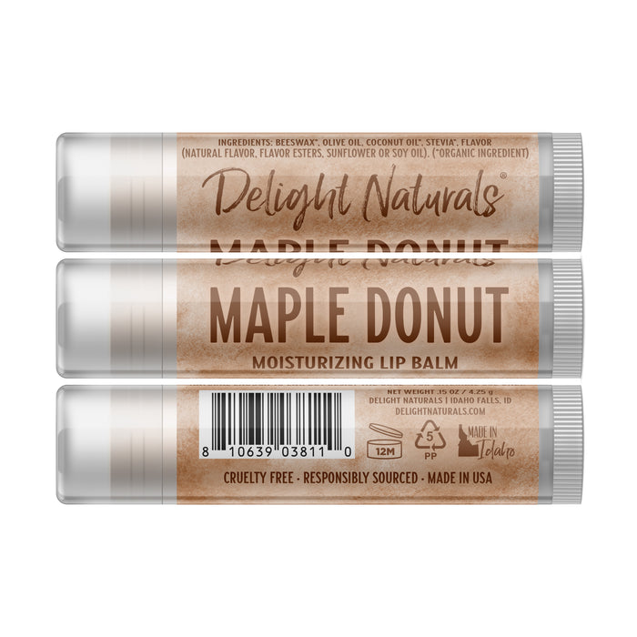 Maple Donut Lip Balm - Three Pack