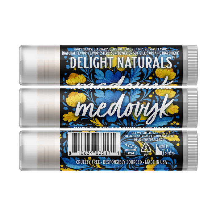 Medovyk Lip Balm - To Benefit Ukraine - Three Pack