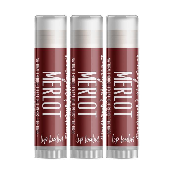 Merlot Wine Lip Balm - Three Pack
