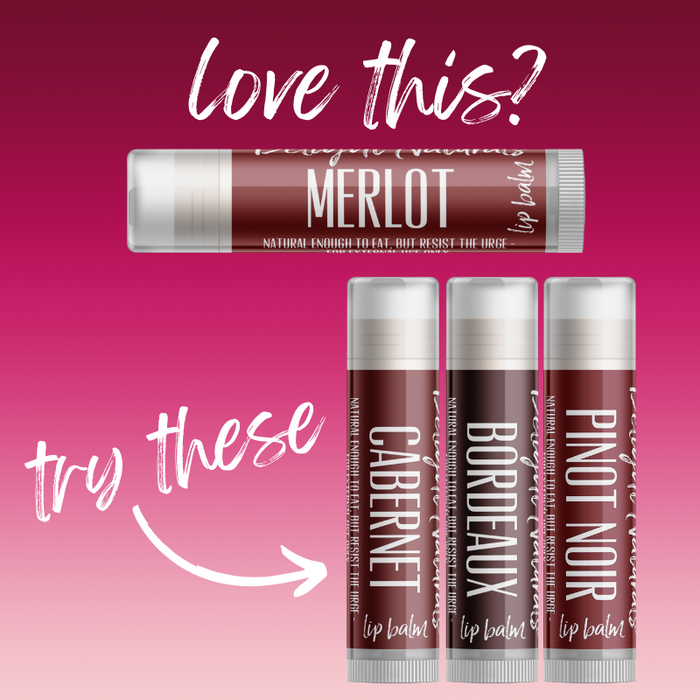 Merlot Wine Lip Balm - Three Pack