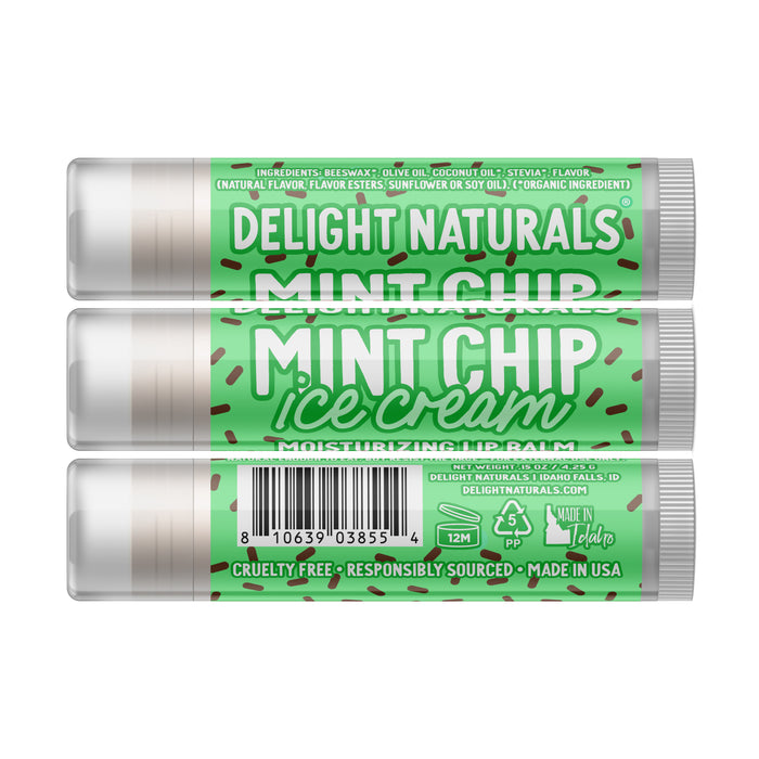 Mint Chip Lip Balm - Three Pack