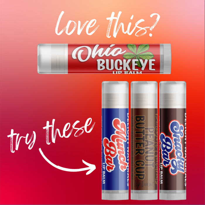 Ohio Buckeye Lip Balm - Three Pack