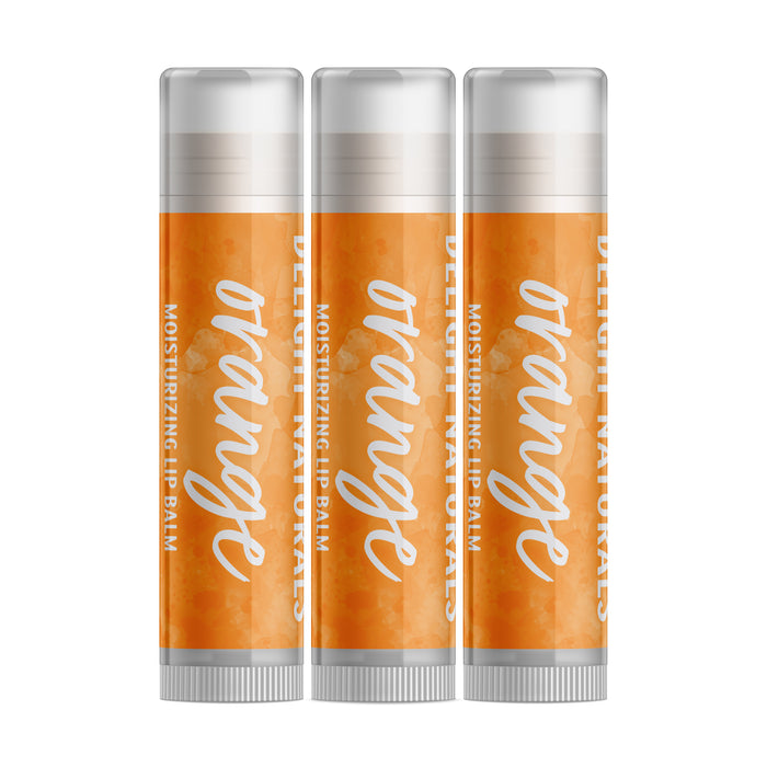Orange Lip Balm - Three Pack