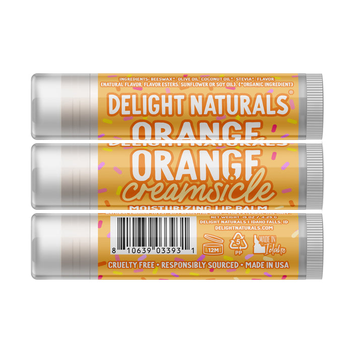 Orange Creamsicle Lip Balm - Three Pack