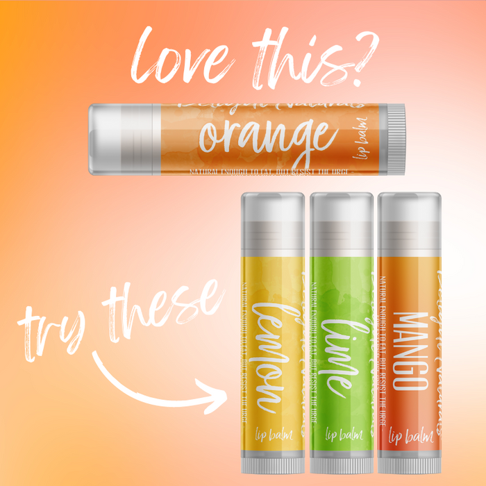 Orange Lip Balm - Three Pack