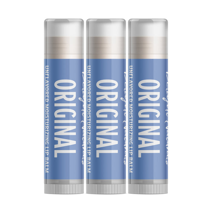 Original Lip Balm - Unflavored - Three Pack
