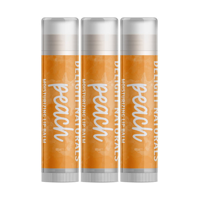 Peach Lip Balm - Three Pack