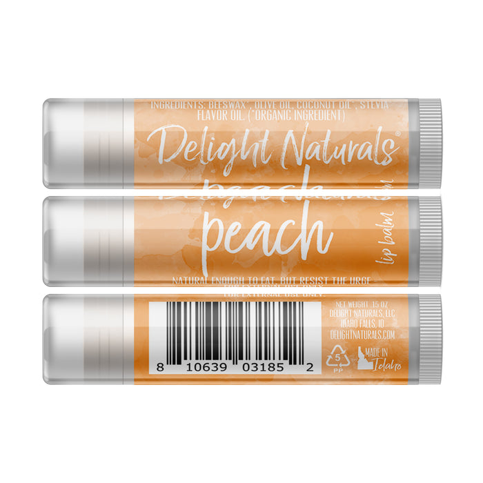 Peach Lip Balm - Three Pack