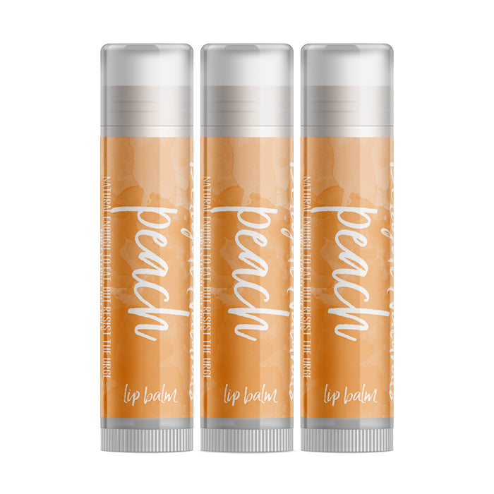 Peach Lip Balm - Three Pack