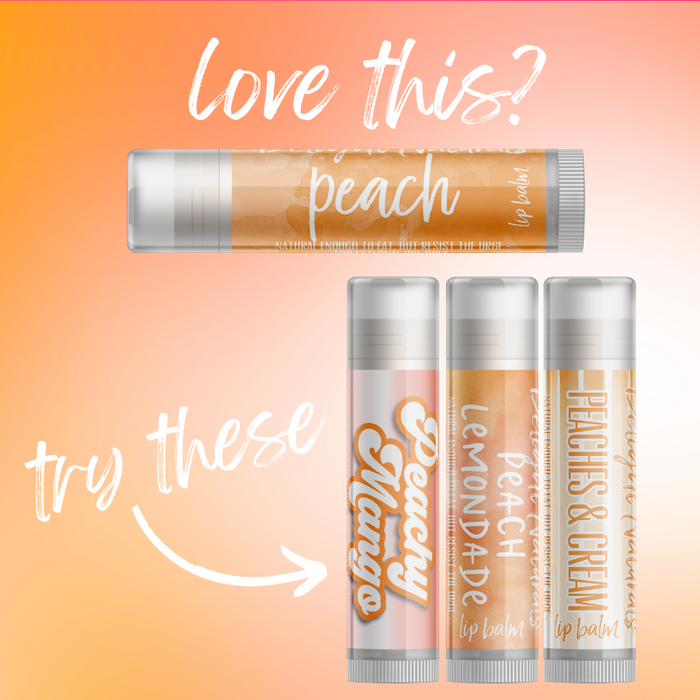 Peach Lip Balm - Three Pack